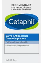 Barra Antibacterial Dermolimpiadora Cetaphil Contenido 127gr