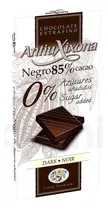 Chocolate Antiu Xixona Negro 85% Sin Azúcar Sin Glúten 100gr