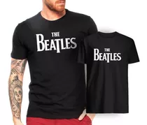Camiseta Kit Pai Filho Filha The Beatles Escrita Música Amor