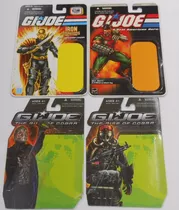 Gijoe Lote2 - 4 Cartelas Filecards Destro Mutt Para Viper