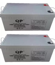 Pack 2 Batería Ciclo Profundo Gel Qp 12v 200ah Energía Solar