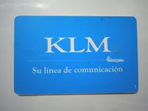 Tarjeta Telefónica Cantv Con Chip Línea Aérea Klm Año 1998
