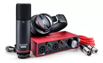 Focusrite Scarlett 2i2 Studio Kit Grabación Placa Auri Mic 