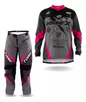 Conjunto Motocross Feminino Trilha Camisa + Calça Insane X