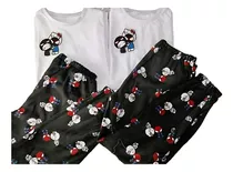Pijama Pareja Hello Kitty Sanrio Playera + Pantalón Polar 