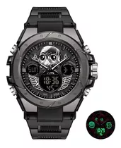 Reloj Dual Militar Deportivo Chopper Calavera Anti Shock Sd