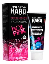 Kit Tintura Kert Cosméticos  Keraton Hard Colors Tonalizante Tom Hot Pink