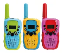 Set 3 Walkie Talkie Niños Dblue Colores / Tecnocenter Color Amarillo/azul/rosado