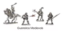 Lote 10 Miniaturas Rpg - Guerreiros Medievais E Barbarians