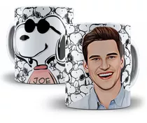 Caneca Snoopy Com Sua Caricatura Porcelana Personalizada