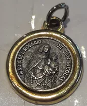 Medalla Virgen María Del Rosario De San Nicolás 