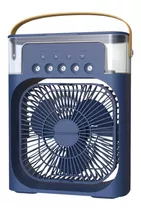 Mini Climatizador De Ar Com Reservatorio Para Agua E Gelo Cor Azul 110v/220v