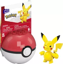 Pokémon Boneco Mega Construx Pokebola Mattel Figura De Ação