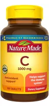 Vitamina C 1000 Mg 100 Tabletas, Nature Made, Americano Sabor Sin Sabor