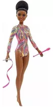 Boneca Barbie Profissoes Ginasta Negra Mattel - Original