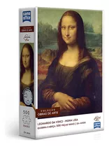 Quebra Cabeca Leonardo Da Vinci Mona Lisa Nano 500 Pecas