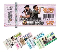 5000 Ingressos Papel Moeda - 10x5cm - Shows - Eventos