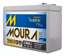 Bateria Moura Agm 12v/7ah 12 Mva-7 Ups Alarmas L Emergencia 