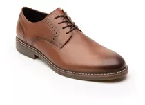 Zapato Derby Flexi Para Hombre Estilo 404601 Tan