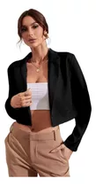 Blazer Saco Mujer Crop Corto