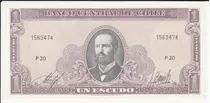 Billete Chile 1 Escudo 1962-1975 Inostroza-barrios Unc