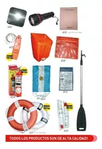 Kit Combo Elementos Seguridad Nautica Embarcaciones Pna- 01 Color Naranja