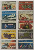 10 Tarjetas Telefónicas Usadas En Folio Lote China Ft14
