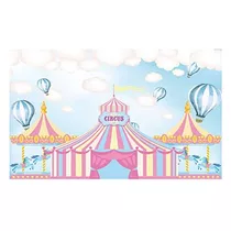 7x5ft Pink Circus Tents Theme Party Telón De Fondo Car...