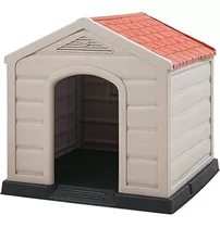 Casa Para Perro Rimax Razas Grandes Y Medianos Color Crema