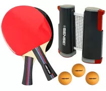 Kit 2 Raquete Tenis De Mesa Ping Pong Profissional Lisa Rede
