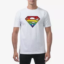 Lgbt Superman - Batman - Super Héroes - Remera Blanca Unisex