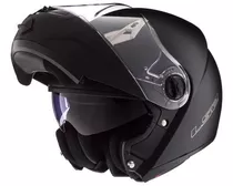 Casco Rebatible Ls2 Ff370 Doble Visor Negro 370 En Mg Bikes