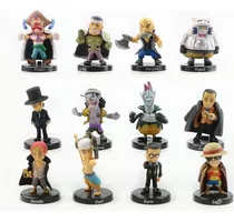 12 Figuras One Piece Set Luffy Shanks Anime Coleccionables