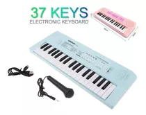 Piano Teclado 37 Teclas 42x16cm Con Microfono Y Usb