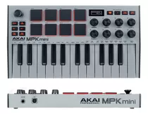 Akai Mpk Mini Mk3 Teclado Midi Grey+ Envio + Rocker Music