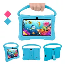 Tablet Para Niños 7 PuLG Android 10 16gb Color Azul