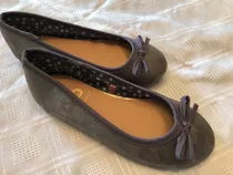 Chatitas Zapatos Niña Nro 33/34 Gris Brilloso Divinas!