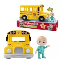 Brinquedo Ônibus Escolar Amarelo Cocomelon Candide - Novo