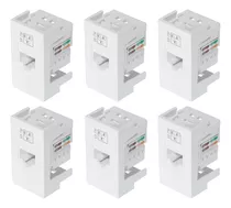 6un Módulo Tomada Rede Rj45 5e 8v Blanc+ Evidence Fame