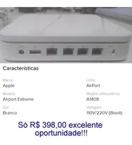 Airport Extreme Base Station Modelo: A1408 