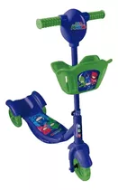 Patinete Infantil 3 Rodas Pj Masks Multikids Cor Azul E Verde