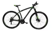 Mountain Bike Venzo Shadow Series Loki Evo R29 20  21v Frenos De Disco Mecánico Cambios Shimano Color Negro/verde  