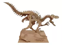 Quebra Cabeça 3d -dinossauro Velociraptor 48 Peças