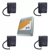 Central Telefonica Nexo Facil 1x4 + 4 Telefonos Analogicos
