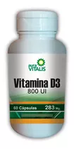 Vitamina D (d3 800 Ui) 60 Capsulas Fortalece Sistema Inmune