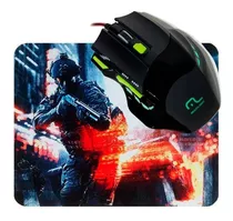 Combo Gamer Lux Mouse Com Led E Mouse Pad Personalizado