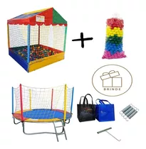 Kit Cama Elástica E Piscina De Bolinhas P/locadores + Brinde