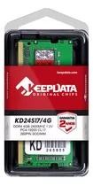 Memória Ram Keepdata 4gb Ddr4 Kd24s17/4g 2400 Mhz 