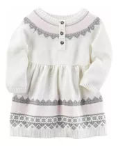 Vestido De Punto Para Bebés Carters - Talla: 18m