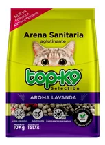 Arena Sanitaria Aglutinante Aroma Lavanda Top-k9 De 10kg